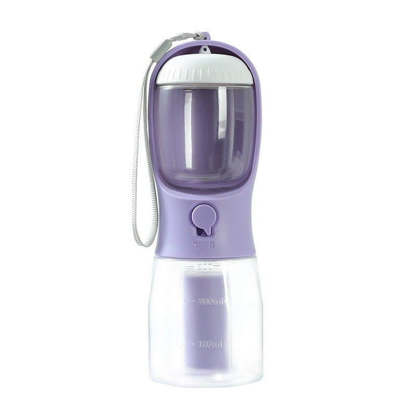 3-in-1 Dog Water Bottle with Food Container