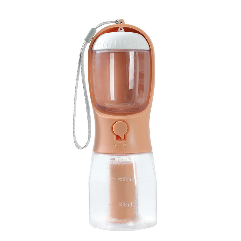 3-in-1 Dog Water Bottle with Food Container