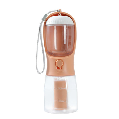 3-in-1 Dog Water Bottle with Food Container