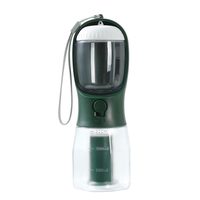 3-in-1 Dog Water Bottle with Food Container