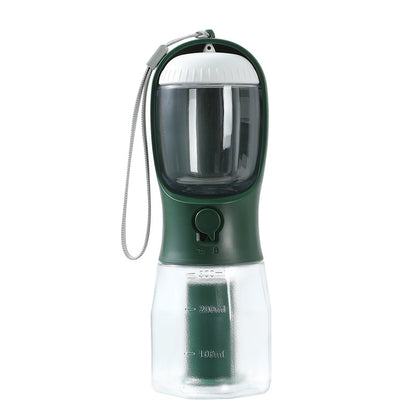 3-in-1 Dog Water Bottle with Food Container