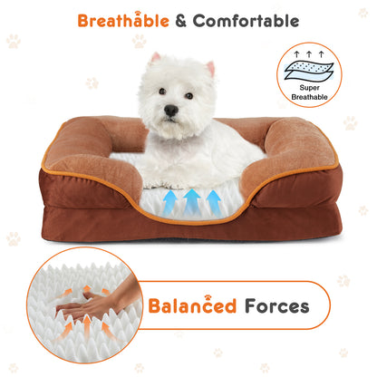 Memory Foam Pet Bed for Dogs & Cats