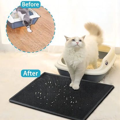 EVA Double Layer Non-slip Waterproof Cat Litter Filter Pad