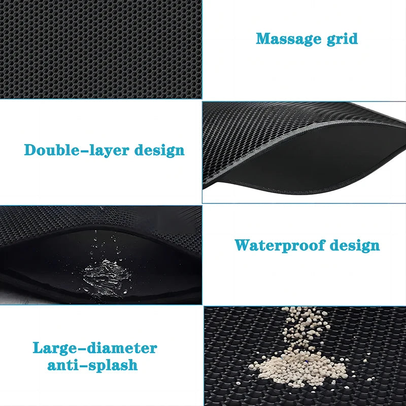 EVA Double Layer Non-slip Waterproof Cat Litter Filter Pad