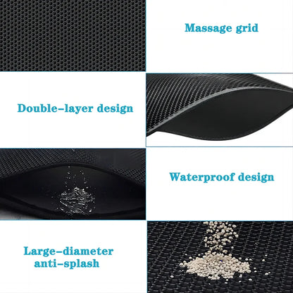 EVA Double Layer Non-slip Waterproof Cat Litter Filter Pad