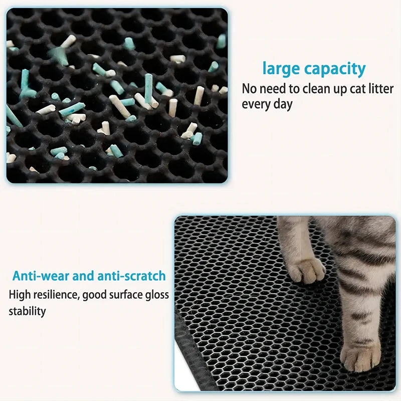 EVA Double Layer Non-slip Waterproof Cat Litter Filter Pad