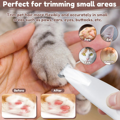 LED Pet Paw Trimmer - Efficient, Safe & Cordless