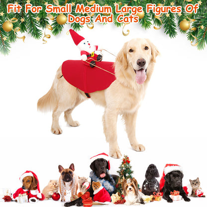 Christmas Pet Costume – Adjustable Felt Outfit for Dogs & Cats, Santa Design