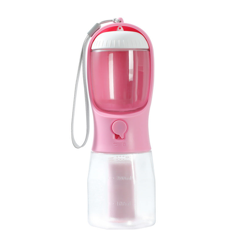 3-in-1 Dog Water Bottle with Food Container