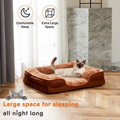 Memory Foam Pet Bed for Dogs & Cats