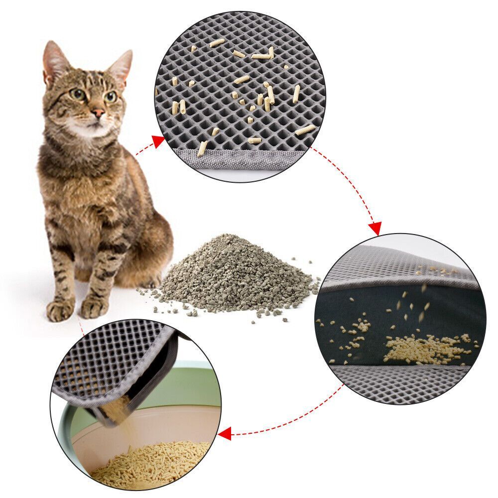 Double-Layer Honeycomb Cat Litter Mat